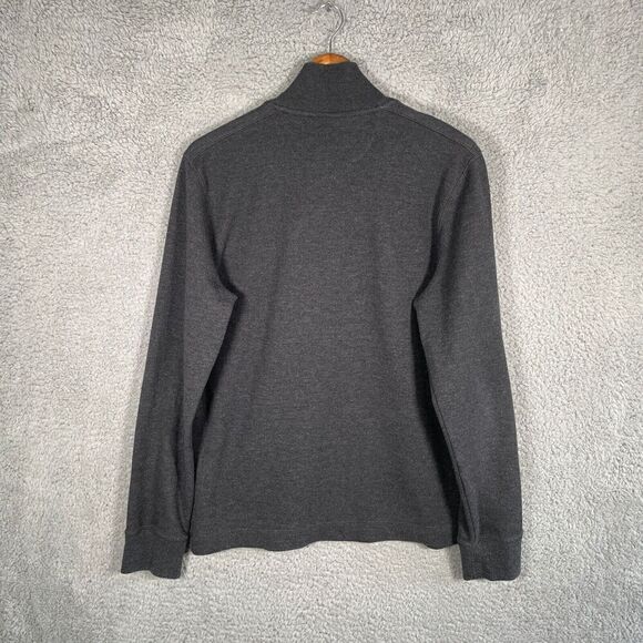 Banana Republic Mens Long Sleeve Waffle Pullover Sweater Size L Zip V Neck - Picture 7 of 11